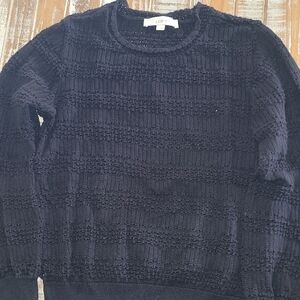 LOFT Womens Navy Crewneck Sweater